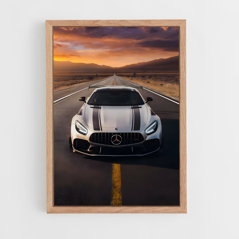 Poster élégant Sls amg gt – affiche Mercedes (vue 4)